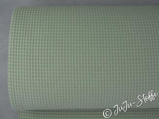 Waffel-Pique pastell grün Öko-Tex 