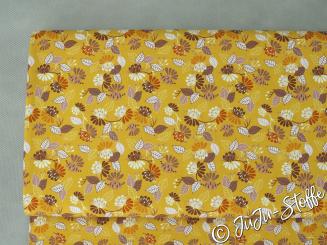 Baumwoll Popeline Blüten GOTS 