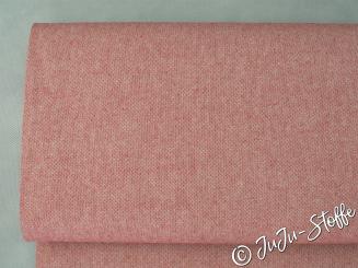 Canvas uni rot meliert Öko-Tex 