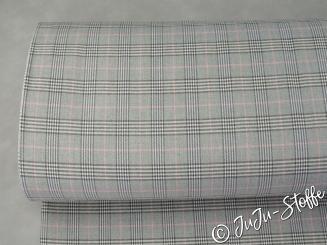 Karostoff hellgrau/rosa Öko-Tex 