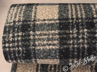 Boucle Karomuster Öko-Tex 