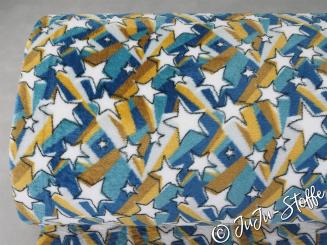 Kuschelfleece Sterne Öko-Tex 
