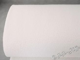Boucle Soft uni weiß Öko-Tex 