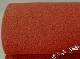 Boucle Soft uni ziegel Öko-Tex 