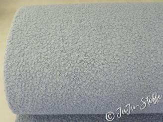 Boucle Soft uni hellblau Öko-Tex 