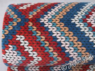 Kuschelfleece Strickoptik Öko-Tex 