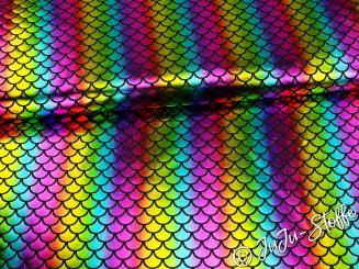 Folienjersey Meerjungfrau Regenbogen 