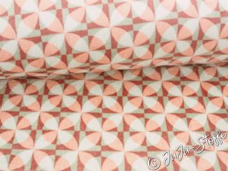 Kuschelfleece Geometric Öko-Tex 