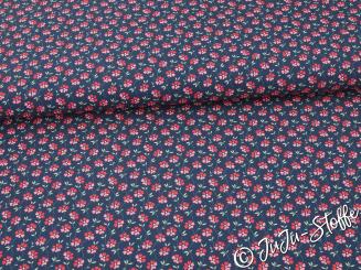 Baumwolle Popeline Miniblumen von Hilco Oeko-Tex® 