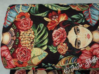 Gobelin Frida Kahlo schwarz Öko-Tex 
