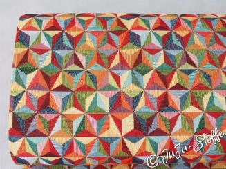 Gobelin geometrische Sterne Öko-Tex 