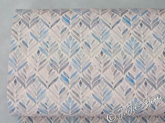 Canvas Blätter hellblau Öko-Tex 