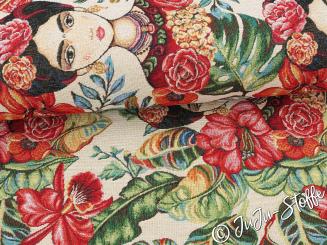 Gobelin Frida Kahlo beige Oeko-Tex® 