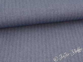 Dekostoff Jacquard Fischgrät marine Oeko-Tex® 