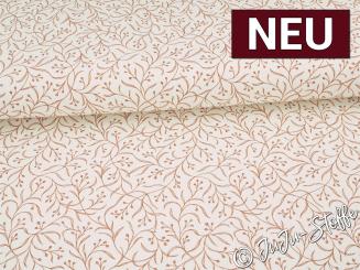 Canvas Zweige braun Oeko-Tex® 