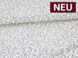 Canvas Zweige dunkelblau Oeko-Tex® 