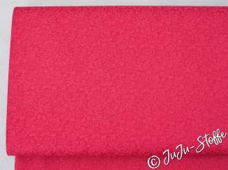 Baumwollsatin Blumen und Blätter rot Öko-Tex 