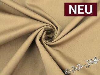 Baumwollsatin uni naturbraun Oeko-Tex® 