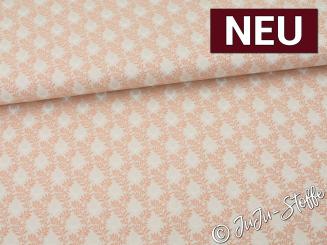 Baumwollsatin Hirschranken champagner Oeko-Tex® 