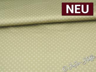 Baumwollsatin Miniblümchen taupe Oeko-Tex® 
