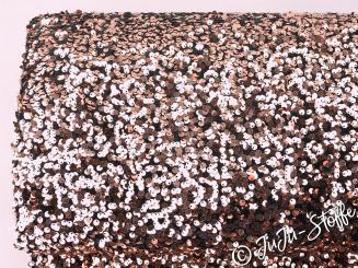 Samt Pailetten bronze 