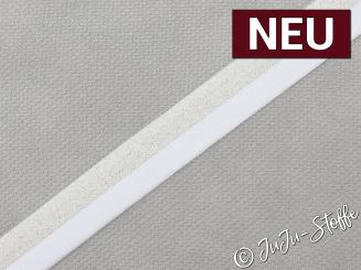 Falzgummi Glitzer weiß Breite 20mm 