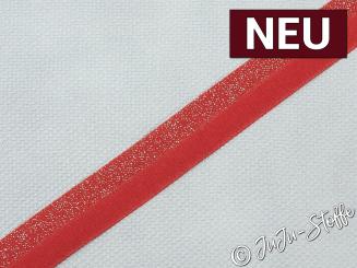 Falzgummi Glitzer rot Breite 20mm 