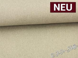 Dekostoff mit Fleeceabseite uni beige meliert 