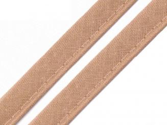 Paspel Biese Baumwolle 12 mm hellbraun 