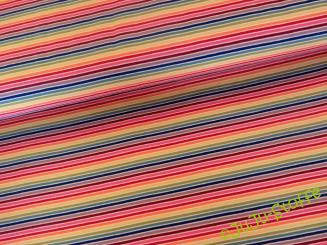 Jersey Streifen Ringel Regenbogen weiß Öko-Tex 
