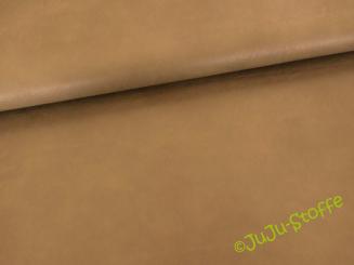 Kunstleder in Vintageoptik hellbraun 
