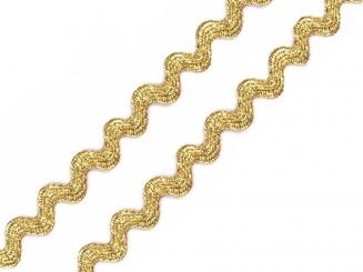 Zackenlitze Breite 5mm gold 