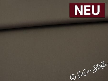 Baumwolle uni taupe dunkel Oeko-Tex® 