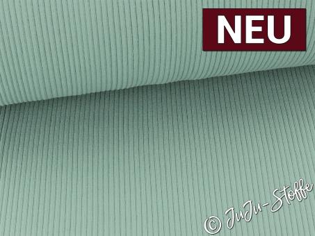Bündchen Grobstrick uni dusty green Oeko-Tex® 
