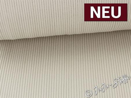 Bündchen Grobstrick uni beige Oeko-Tex® 