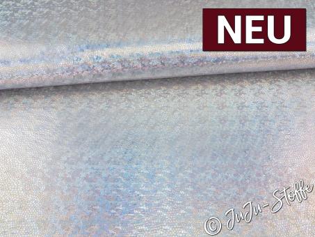 Folienjersey Schlangenoptik silber Oeko-Tex® 