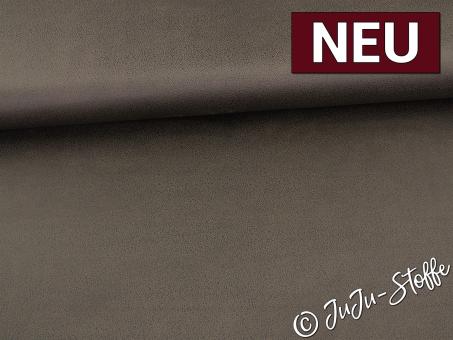 Wildlederimitat Stretch Foliendruck khaki Oeko-Tex® 