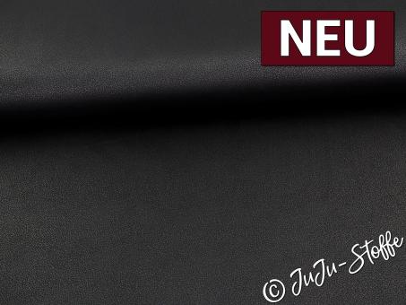 Wildlederimitat Stretch Foliendruck schwarz Oeko-Tex® 