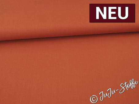 Baumwolle uni ziegel Oeko-Tex® 