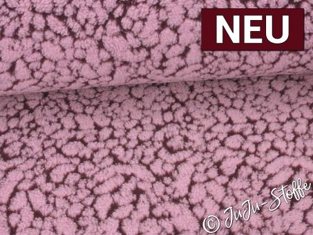 Teddy Jacquard Leo pflaume 