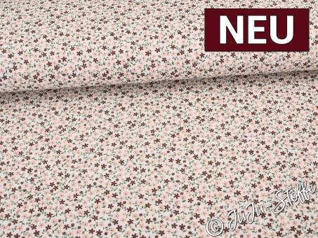 Musselin Blüten natur Oeko-Tex® 