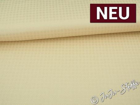 Jacquard Webware Rauten champagner Oeko-Tex® 