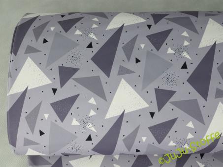 Softshell "Fiete" Dreiecke grau Öko-Tex 