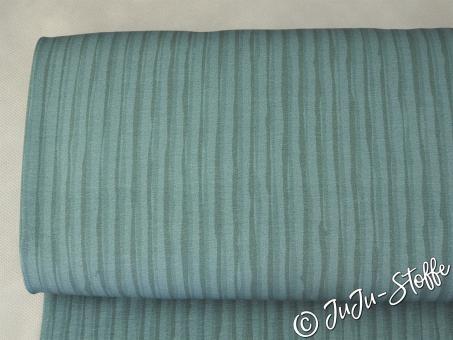 French Terry Streifen dusty green von Thorsten Berger "B-WARE" - LICHTSTREIFEN 