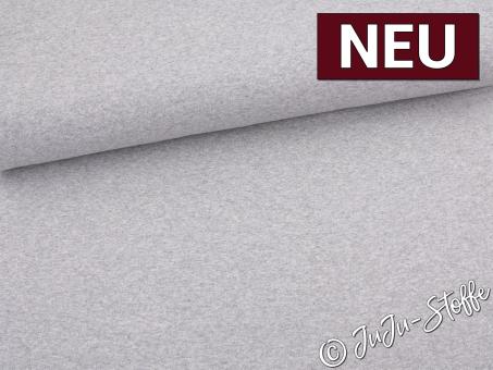 Bündchen extra breit hellgrau meliert Schlauchware Oeko-Tex® 