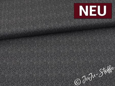 Baumwolle Glitzeroptik dunkelgrau Oeko-Tex® 