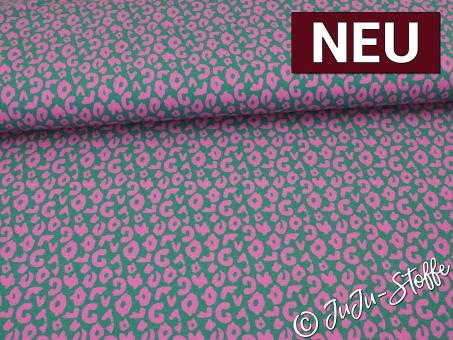 Jersey Happy Leo dusty grün/fuchsia by Cherry Picking Oeko-Tex® 