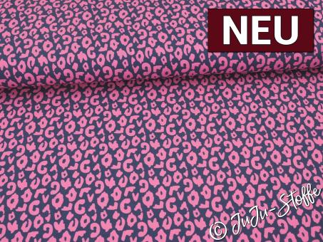 Jersey Happy Leo dunkelblau/pink by Cherry Picking Oeko-Tex® 