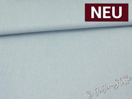Baumwolle uni meliert dusty blue Oeko-Tex® 