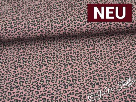 Ripp-Jersey Leo altrosa Oeko-Tex® 
